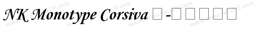 NK Monotype Corsiva 语字体转换